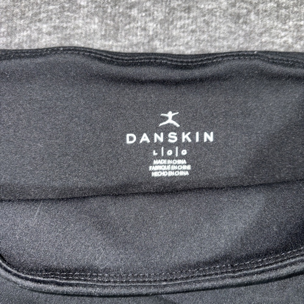 Danskin Womens Bike Shorts Black Size Large High Rise Athleisure - Picture 5 of 10